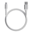Nautica 4-Ft. 15-Watt USB-A to USB-C Cable, Urban CB200, White