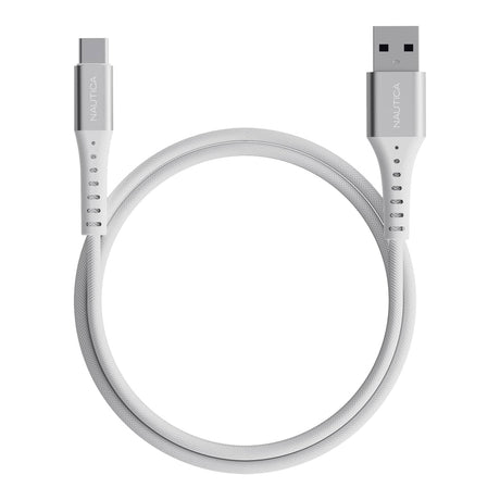 Nautica 4-Ft. 15-Watt USB-A to USB-C Cable, Urban CB200, White