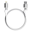 Nautica 4-Ft. 100-Watt 4-in-1 Multi-Port Cable, Urban CB400, White