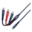 Nautica 4-Ft. 60-Watt 3-in-1 Multi-Port Cable, Urban CB600, Navy