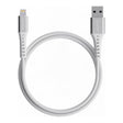 Nautica 4-Ft. 12-Watt USB-A to Lightning Cable, MFi Certified, Urban CB105, White