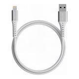 Nautica 4-Ft. 12-Watt USB-A to Lightning Cable, MFi Certified, Urban CB105, White