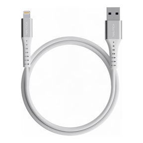 Nautica 4-Ft. 12-Watt USB-A to Lightning Cable, MFi Certified, Urban CB105, White