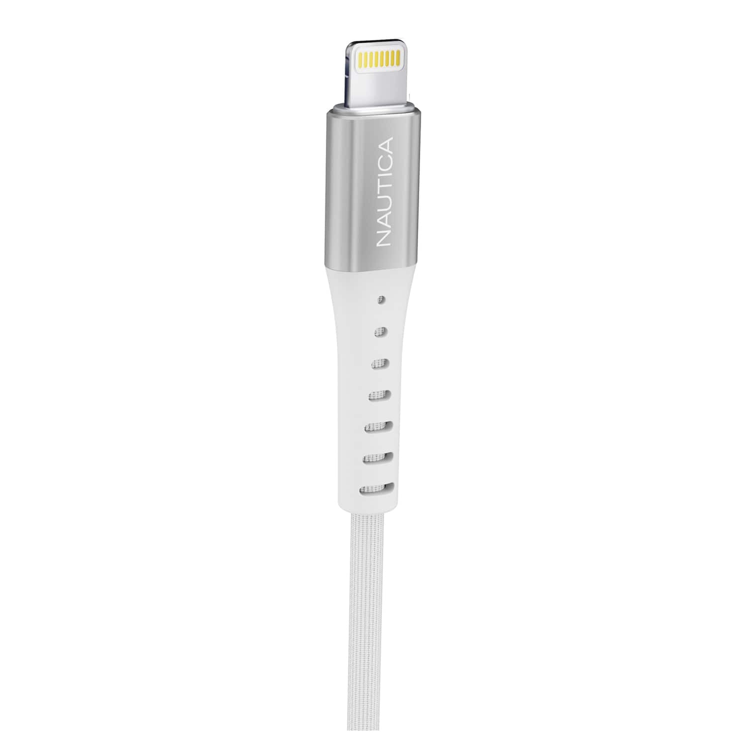 Nautica 4-Ft. 12-Watt USB-A to Lightning Cable, MFi Certified, Urban CB105, White