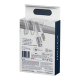 Nautica 4-Ft. 12-Watt USB-A to Lightning Cable, MFi Certified, Urban CB105, White