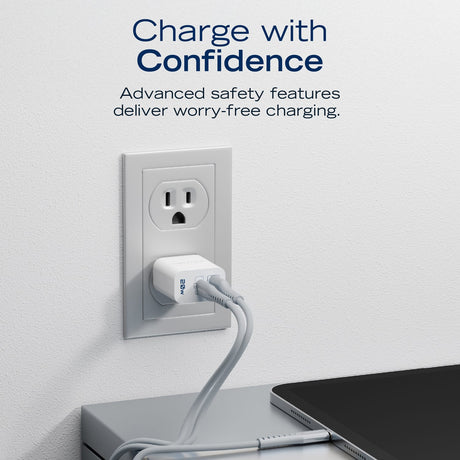 Nautica Two 20-Watt Dual-Port Turan Core 20 Charging Bundle, with 2 USB-C to USB-C Cables