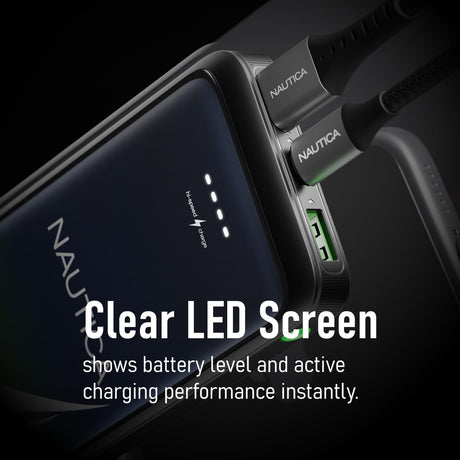 Nautica TURAN PB Dual-USB Hi-Speed Portable Power Bank, UCCPB0903, 30kmAh