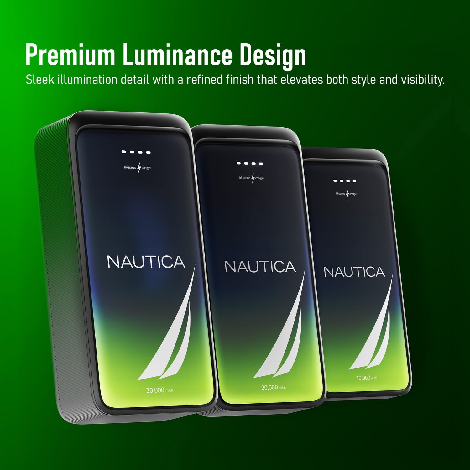 Nautica TURAN PB Dual-USB Hi-Speed Portable Power Bank, UCCPB0903, 30kmAh