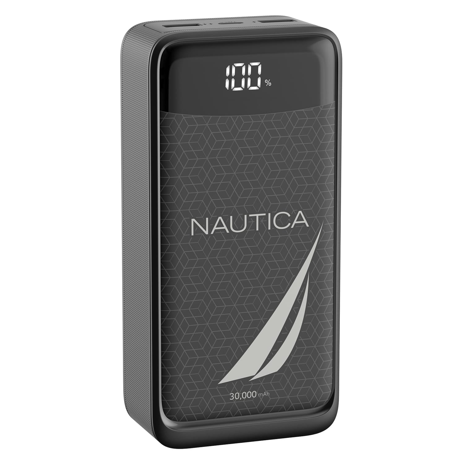 Nautica TURAN PB Dual-USB Hi-Speed Portable Power Pack with Digital Power Display, UCCPB1203, 30kmAh