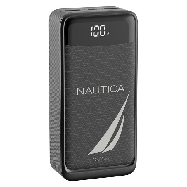 Nautica TURAN PB Dual-USB Hi-Speed Portable Power Pack with Digital Power Display, UCCPB1203, 30kmAh