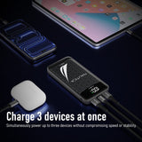 Nautica TURAN PB Dual-USB Hi-Speed Portable Power Pack with Digital Power Display, UCCPB1203, 30kmAh