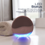 Nautica Compact Waterproof Sonic Dual-Sided Silicone Facial Cleansing Pad, w/ 12 Vibration Modes and LED Indicator, Rechargeable, Deep Cleanse, Powder