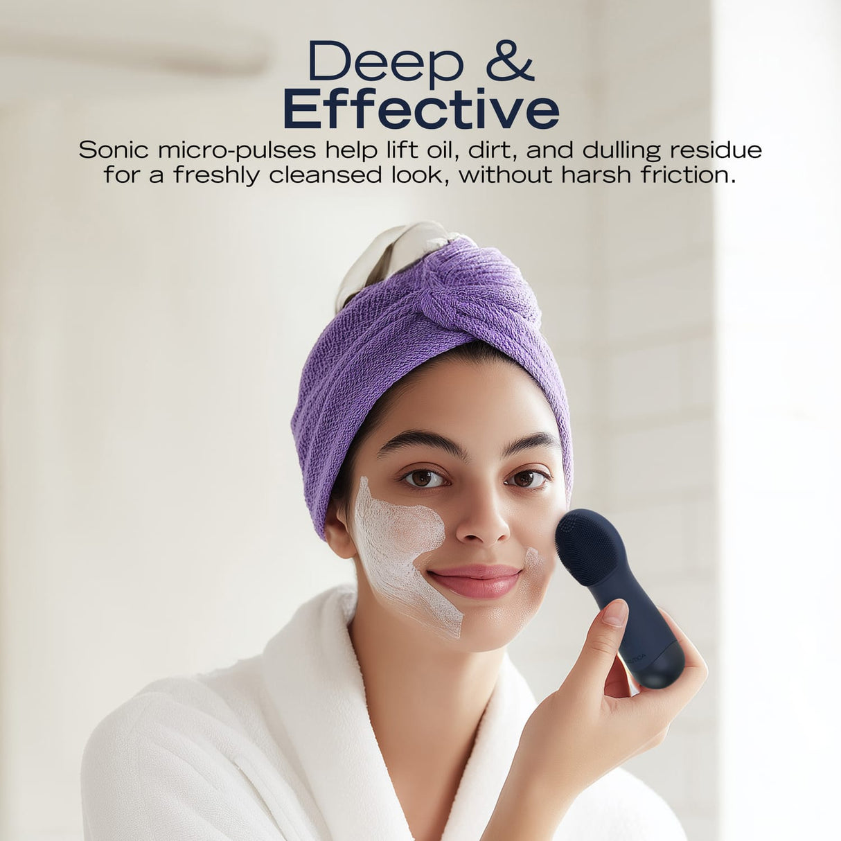 Nautica Sonic Facial Cleansing Brush, PC130, Navy