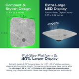 Nautica Smart Body Tracker Scale Plus, 440-Lb. Capacity, Travertine Stone