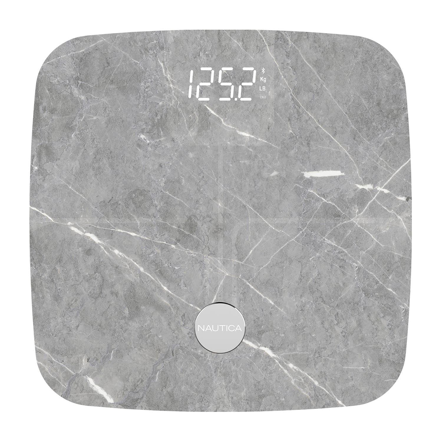 Nautica Smart Body Tracker Scale Plus, 440-Lb. Capacity, Travertine Stone
