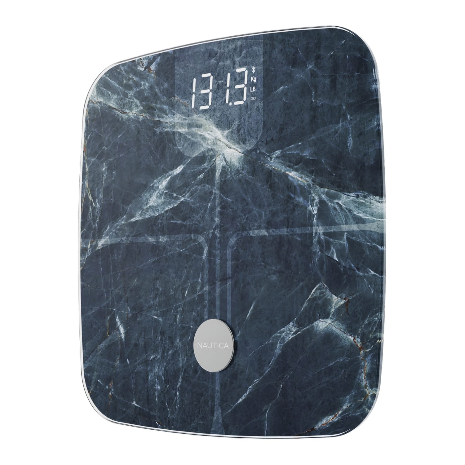 Nautica Smart Body Tracker Scale Plus, 440-Lb. Capacity, Aqua Stone