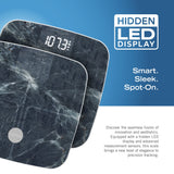 Nautica Smart Body Tracker Scale Plus, 440-Lb. Capacity, Aqua Stone