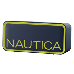 Nautica 10-Watt-Peak Urban SP100 Portable Bluetooth Rechargeable Speaker with TWS, USB/microSD/Aux, IPX5, up to 7 Hours Play Time, Navy/Yellow