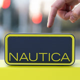 Nautica 10-Watt-Peak Urban SP100 Portable Bluetooth Rechargeable Speaker with TWS, USB/microSD/Aux, IPX5, up to 7 Hours Play Time, Navy/Yellow