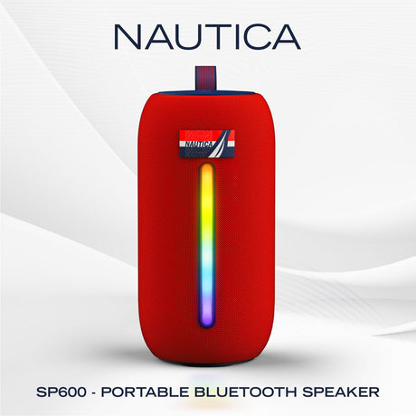 Nautica Urban SP610 Portable Bluetooth Speaker, Navy/Red
