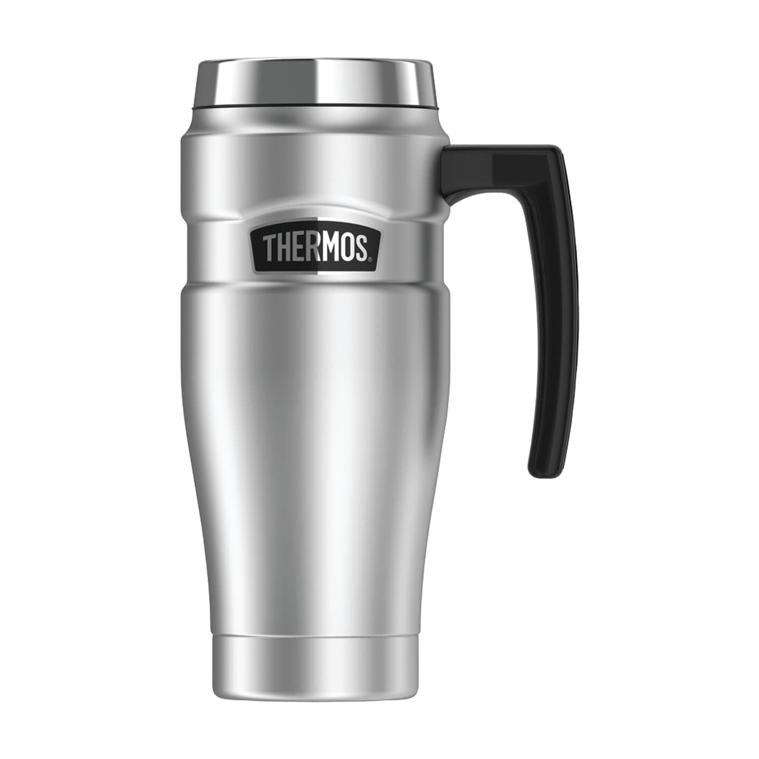Thermos 16-Ounce Stainless King Vacuum-Insulated Stainless Steel Travel Mug, Stainless Steel