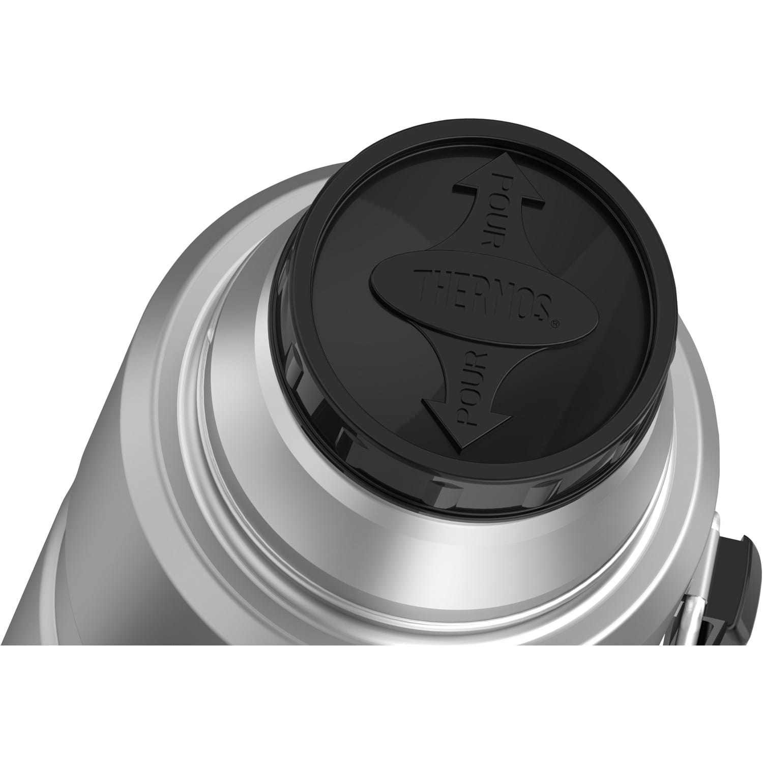 Thermos Stainless King Vacuum Insulated Stainless Steel Beverage Bottle, 2 L, Matte Steel