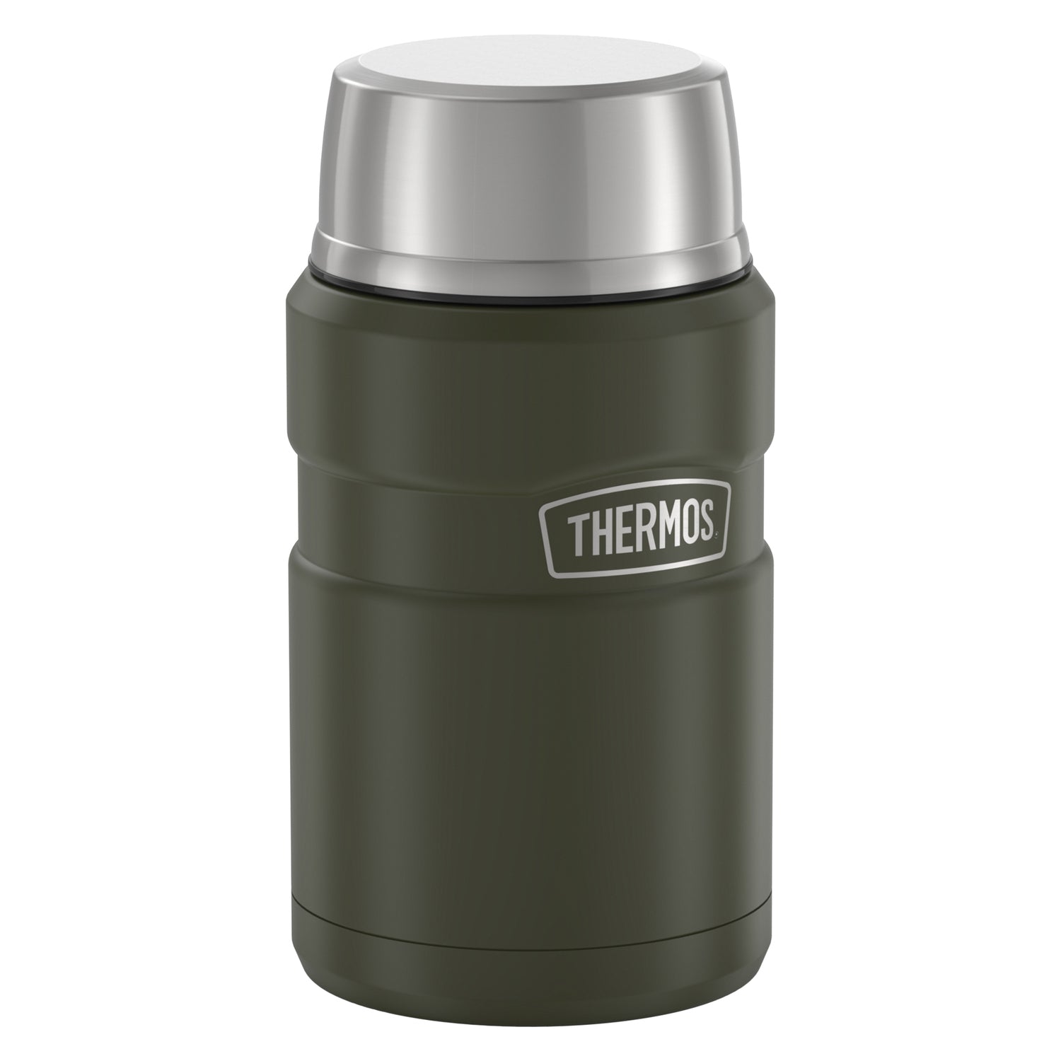 Thermos 24-Ounce Stainless King Vacuum-Insulated Food Jar, Army Green