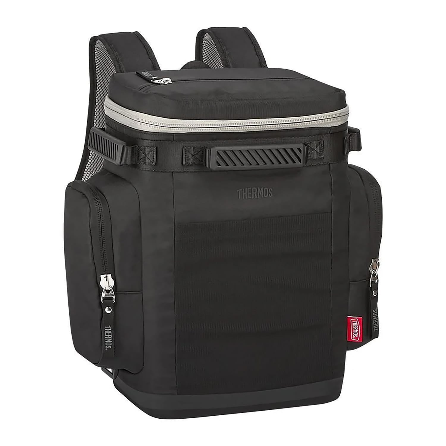 Thermos 18-Can Icon Series Insulated Soft-Sided Backpack Cooler, Granite
