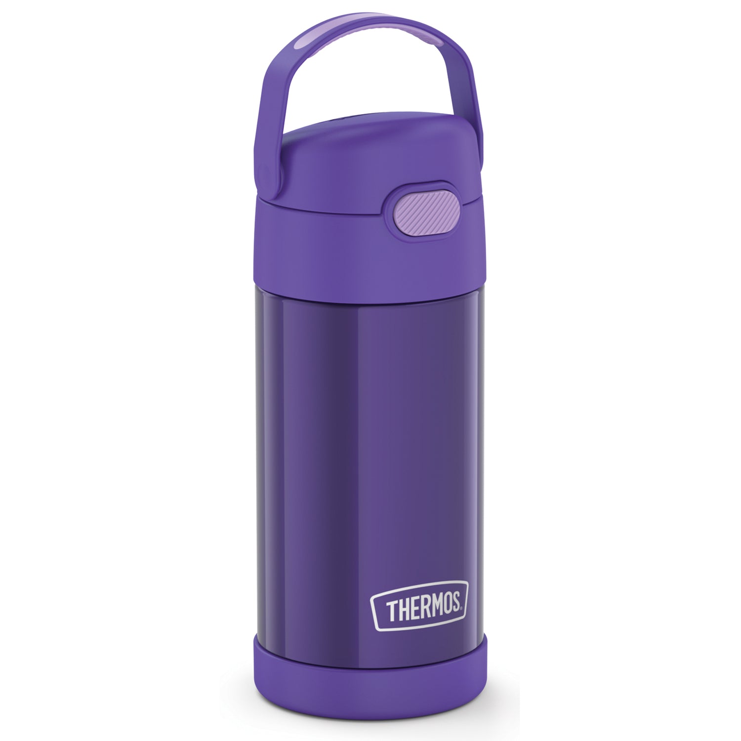 Thermos 12-Ounce FUNtainer Vacuum-Insulated Stainless Steel Bottle, Purple