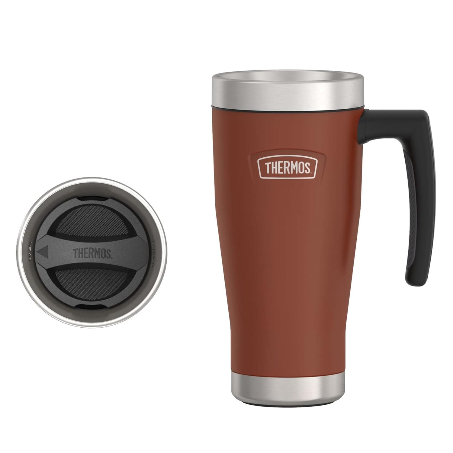Thermos Icon 16-Oz. Stainless Steel Mug, Saddle