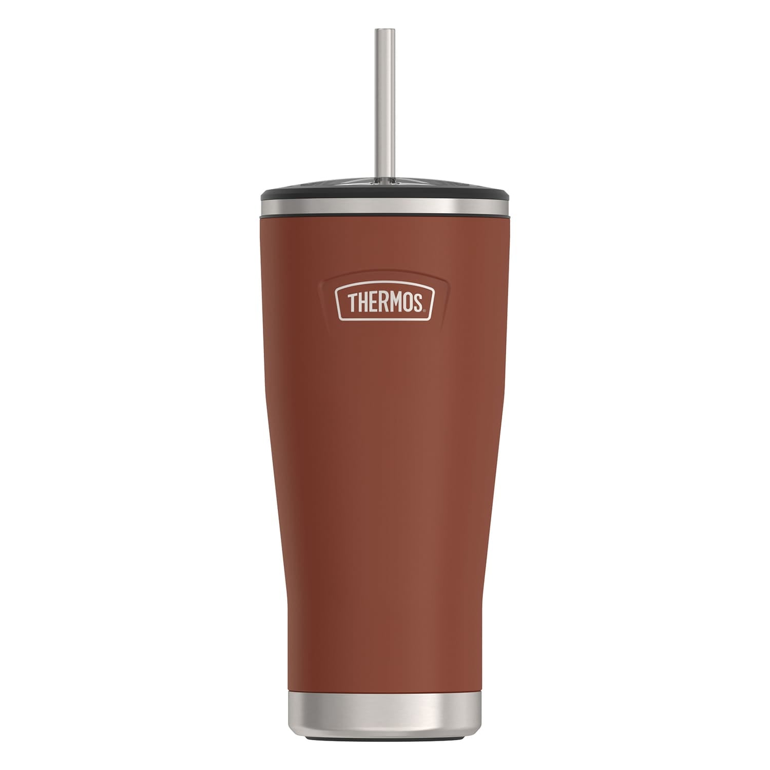 Thermos Icon 24-Oz. Cold Stainless Steel Tumbler with Straw, Saddle