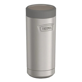 Thermos Icon Series Stainless Steel 12-Oz.-Slim-Can Beverage Insulator, Matte Stainless Steel