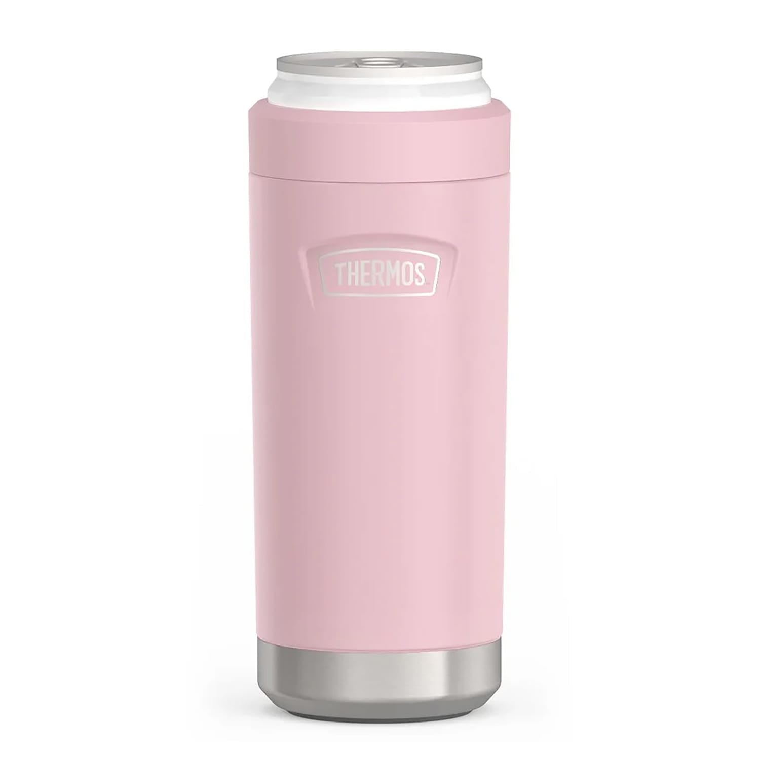 Thermos Icon Series Stainless Steel 12-Oz.-Slim-Can Beverage Insulator, Sunset Pink