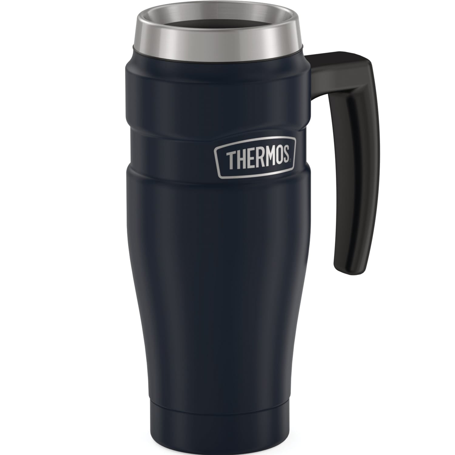 Thermos 16-Ounce Stainless King Vacuum-Insulated Stainless Steel Travel Mug, Matte Blue