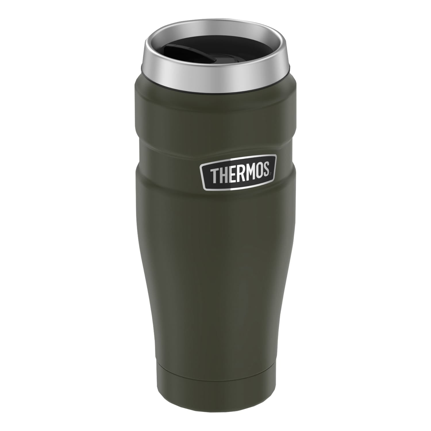 Thermos 16-Ounce Stainless King Vacuum-Insulated Stainless Steel Travel Tumbler, Pine Green