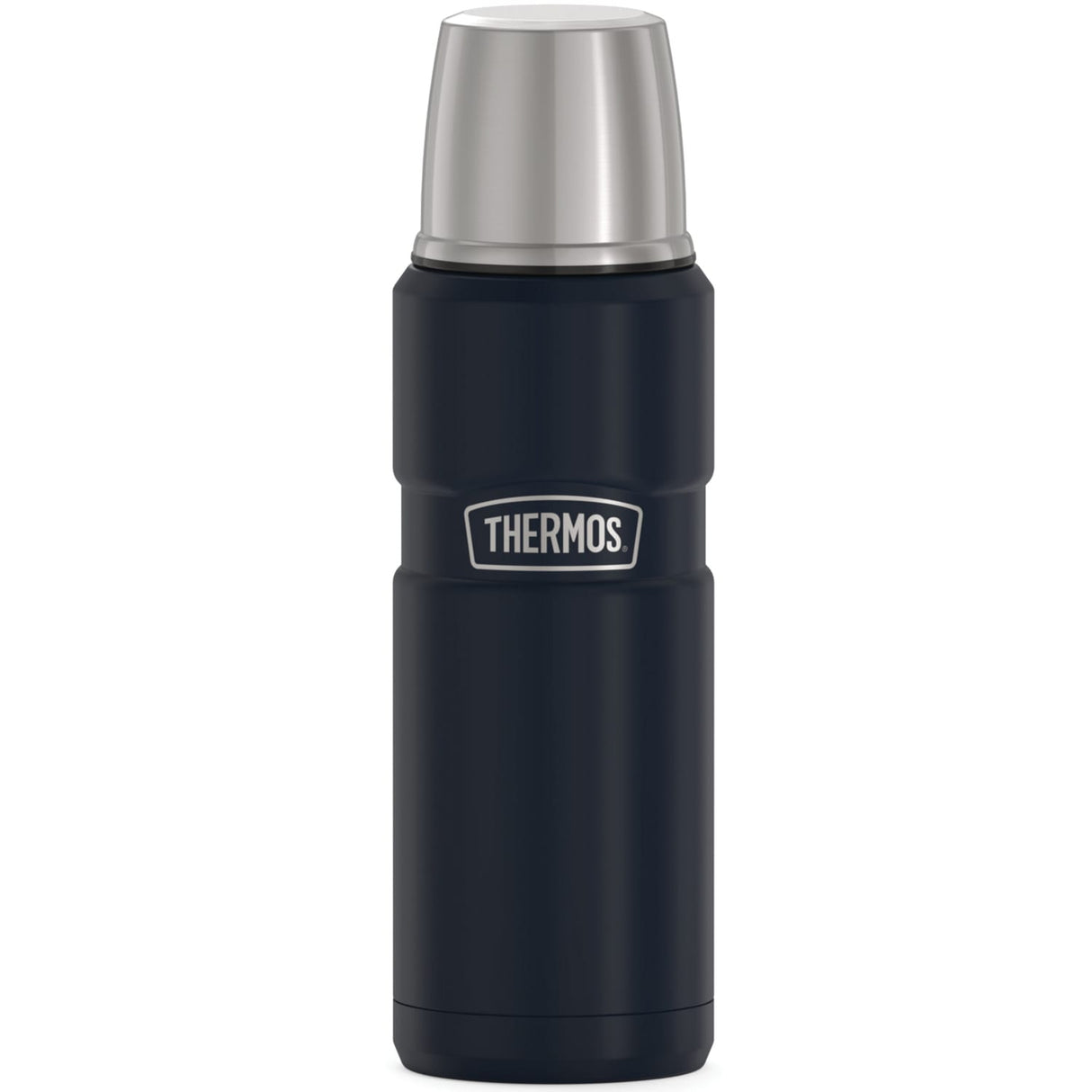 Thermos 16-Ounce Stainless King Vacuum-Insulated Stainless Steel Compact Bottle, Matte Blue