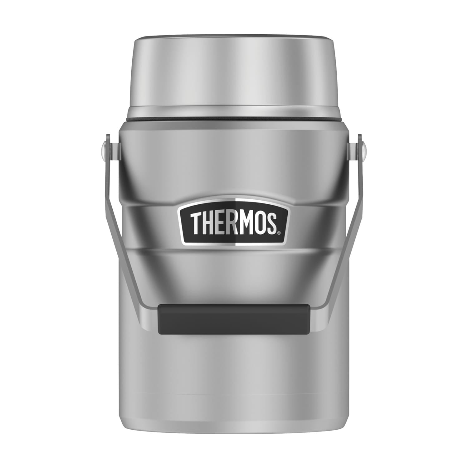 Thermos 47-Oz. Stainless King Big Boss Double-Wall Stainless Steel Food Jar with 2 Inner Containers, Silver
