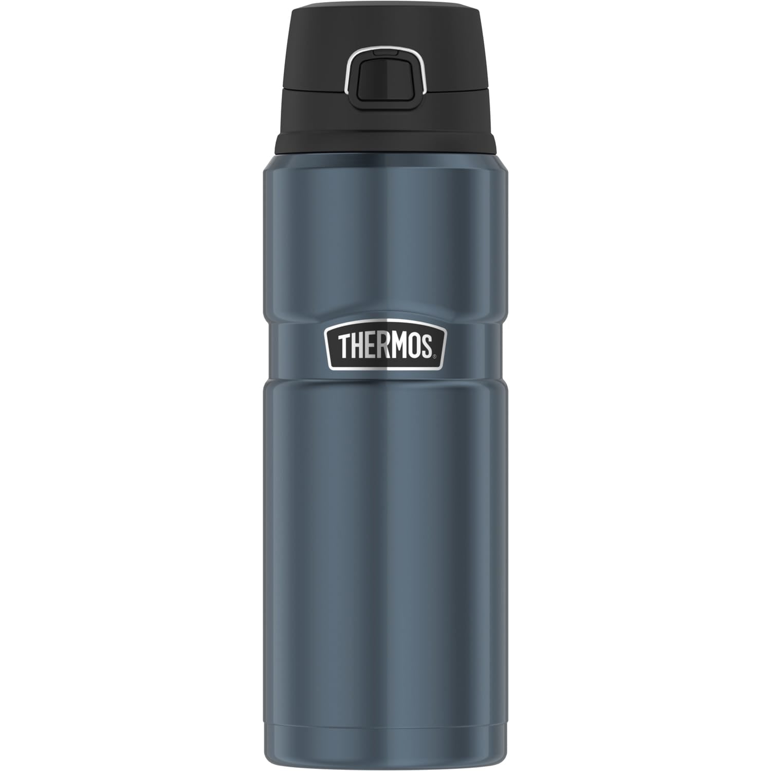 Thermos 24-Ounce Stainless King Vacuum-Insulated Stainless Steel Drink Bottle, Matte Blue