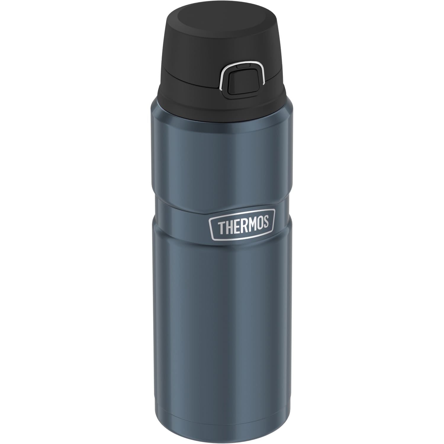 Thermos 24-Ounce Stainless King Vacuum-Insulated Stainless Steel Drink Bottle, Matte Blue