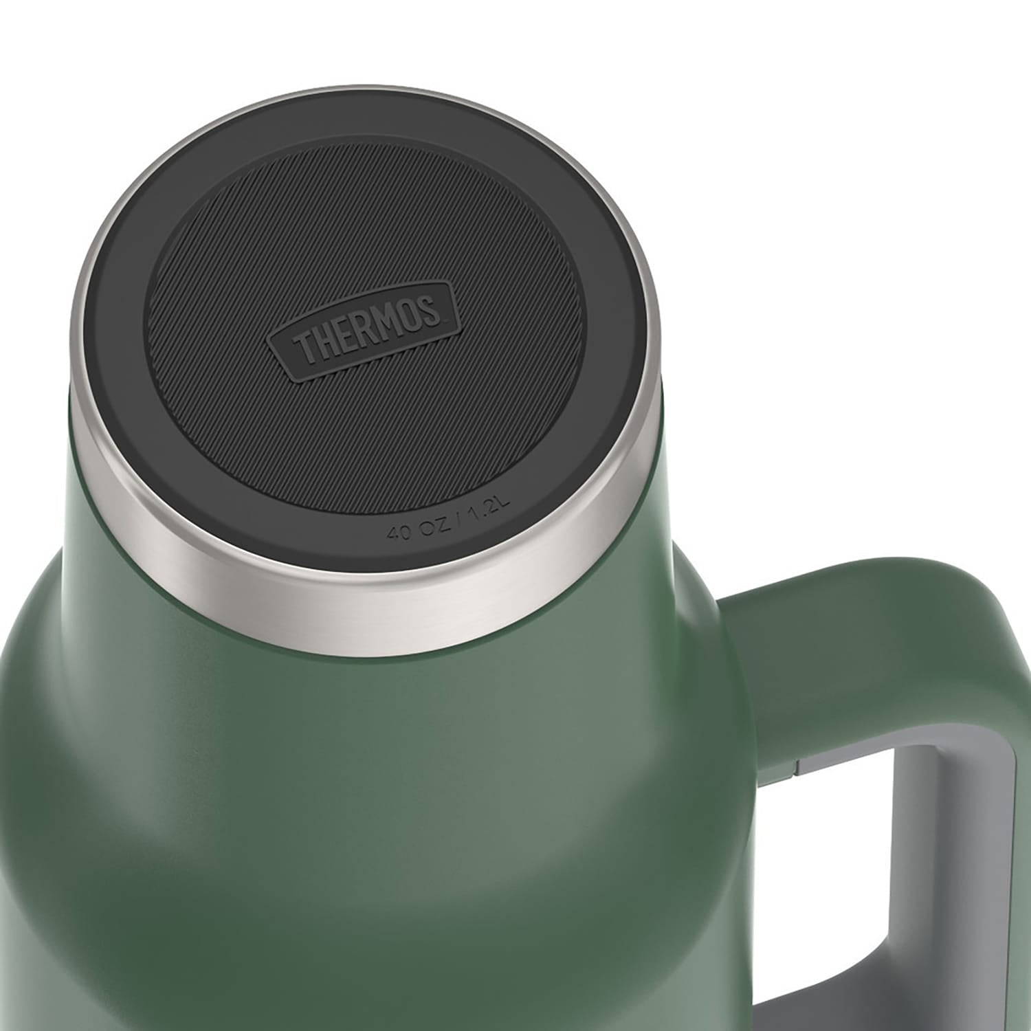 Thermos 40-Oz. Stainless Steel Cup-Holder Mug with Straw, Alpine Green