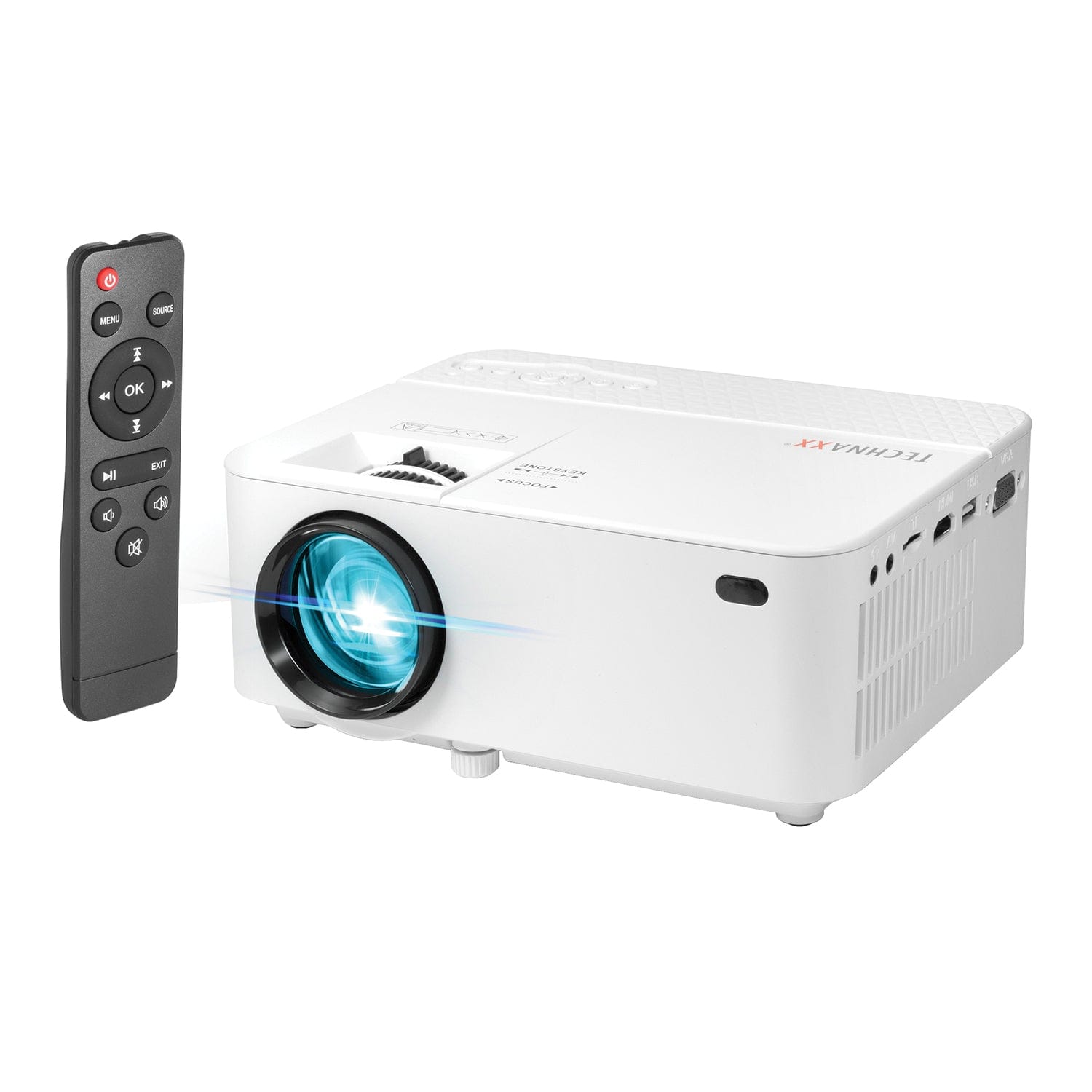Technaxx Beamer 480p Mini-LED Projector, White, TX-113