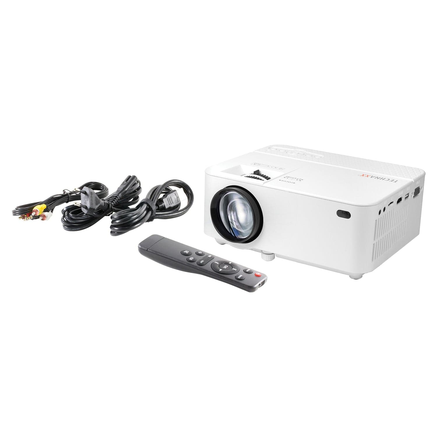 Technaxx Beamer 480p Mini-LED Projector, White, TX-113