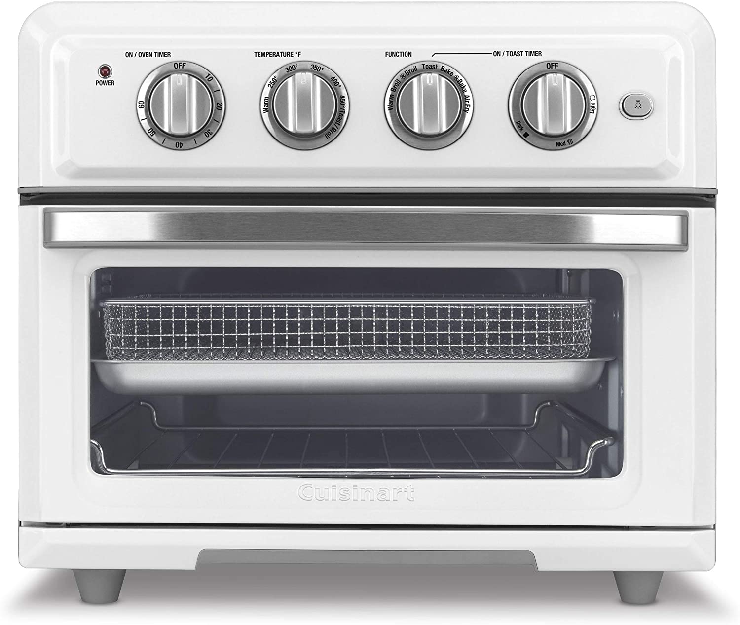 Cuisinart TOA-60WFR Airfryer Convection Toaster Oven White Certified Refurbished