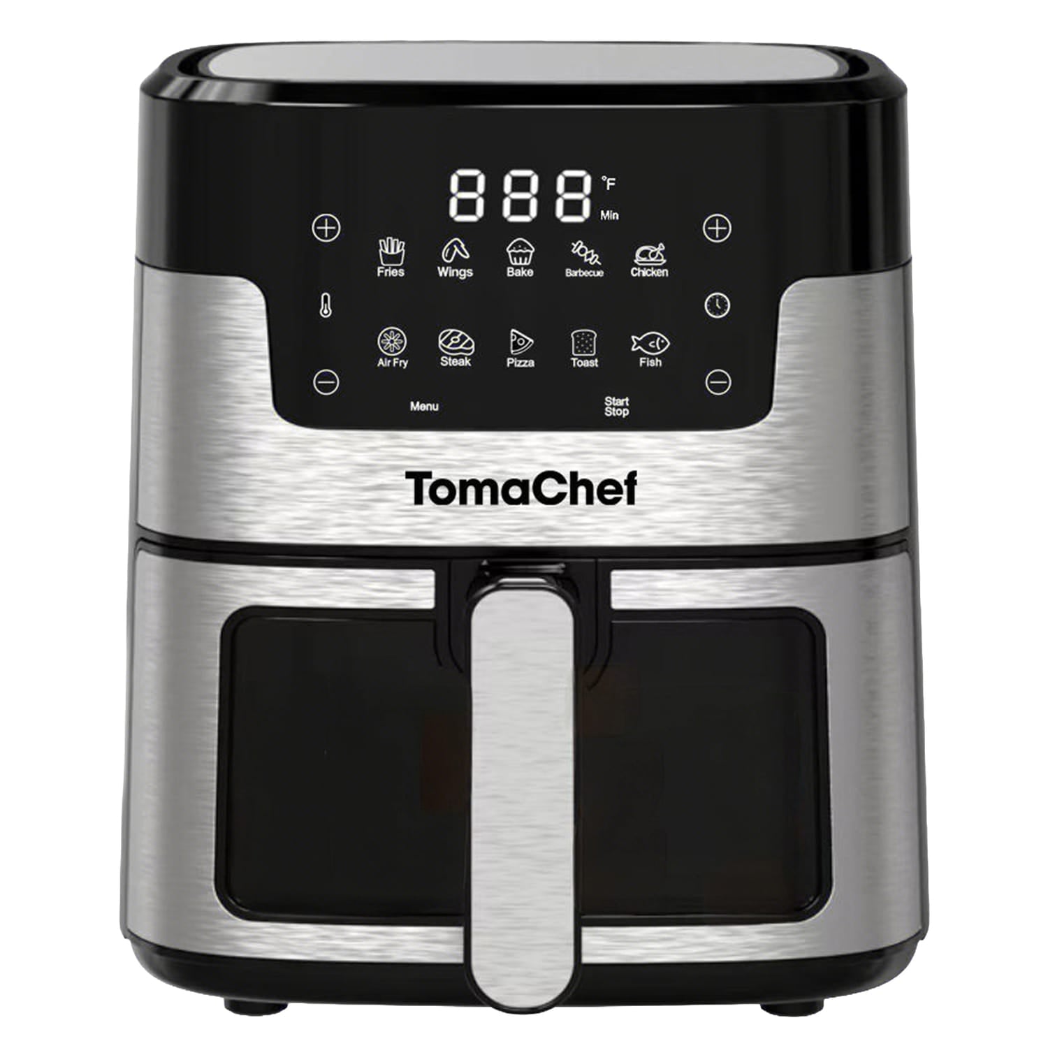 TomaChef 5.3-Qt. 10-in-1 Smart Air Fryer with Visible Window