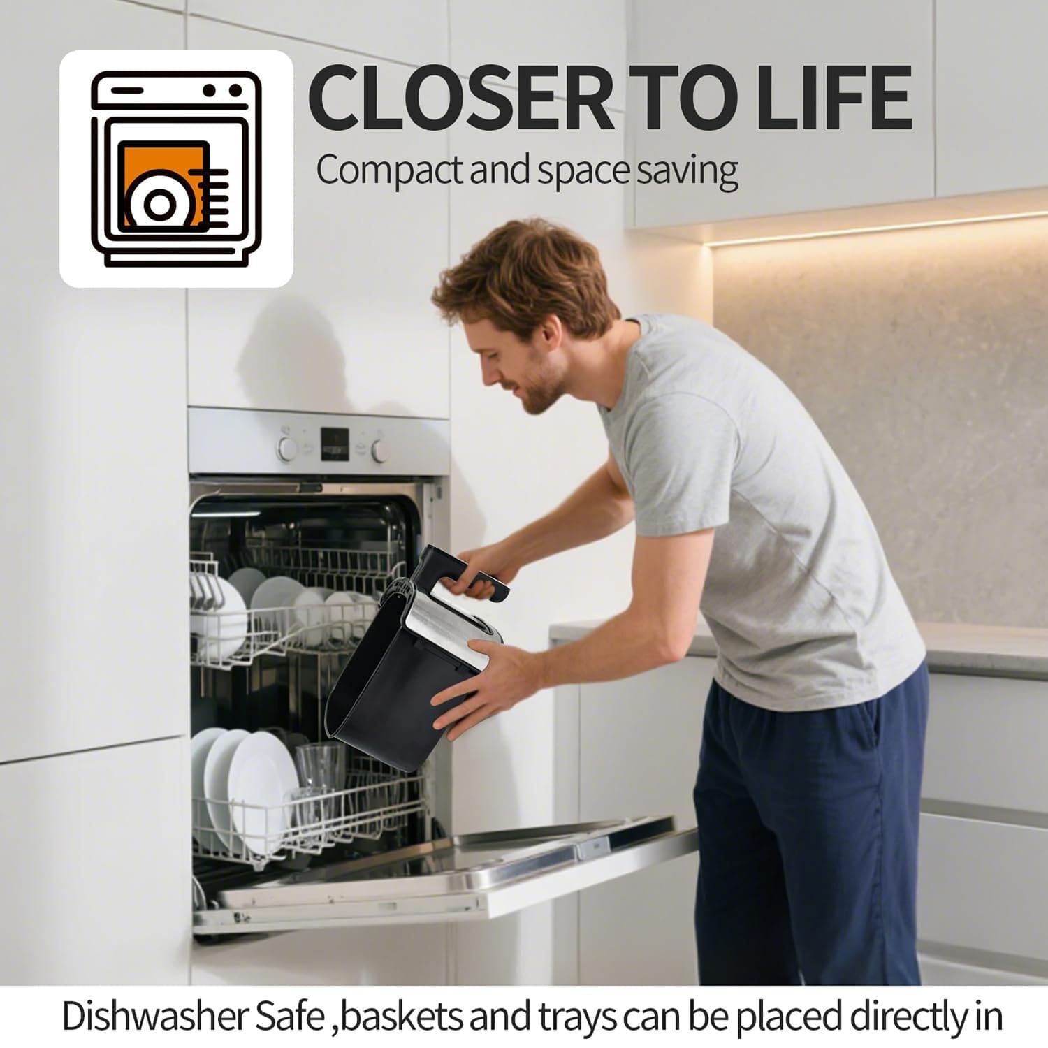 TomaChef 5.3-Qt. 10-in-1 Smart Air Fryer with Visible Window