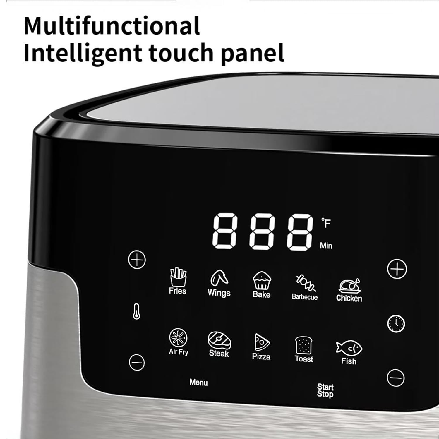 TomaChef 5.3-Qt. 10-in-1 Smart Air Fryer with Visible Window