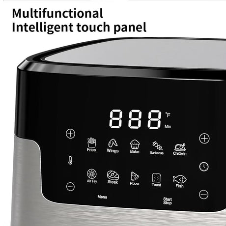 TomaChef 5.3-Qt. 10-in-1 Smart Air Fryer with Visible Window