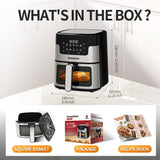 TomaChef 5.3-Qt. 10-in-1 Smart Air Fryer with Visible Window