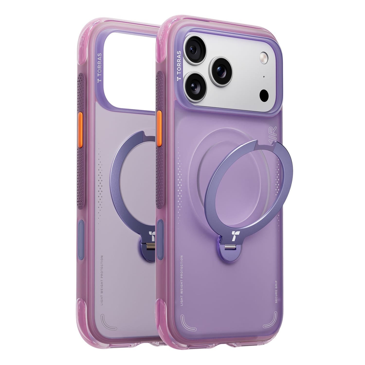Torras iPhone 17 Pro Max Ostand Spin Air Case, Aurora Purple