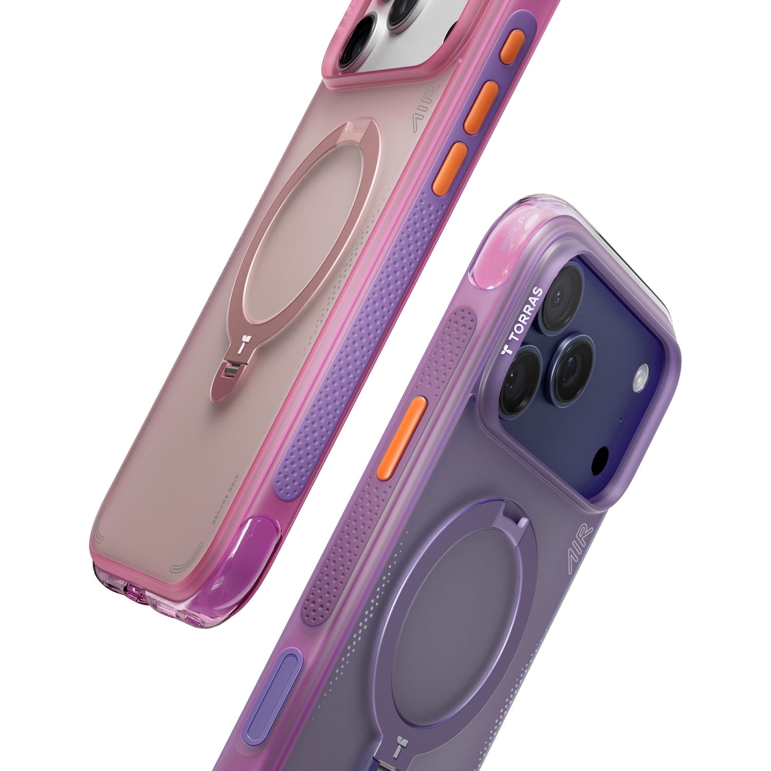 Torras iPhone 17 Pro Max Ostand Spin Air Case, Aurora Purple